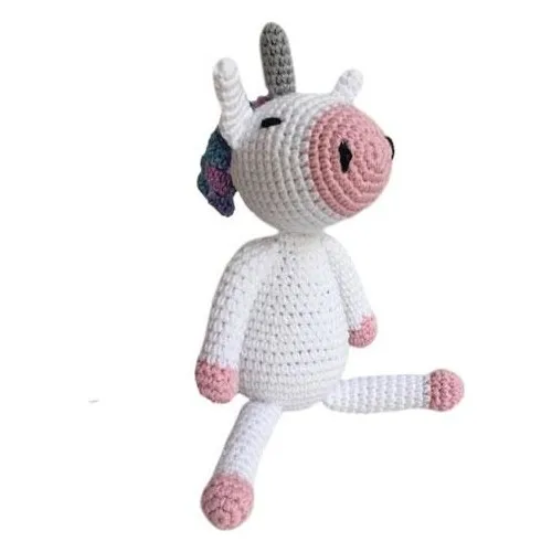 Amigurumi Hand-Knitted Toy Unicorn Miniş 18 cm