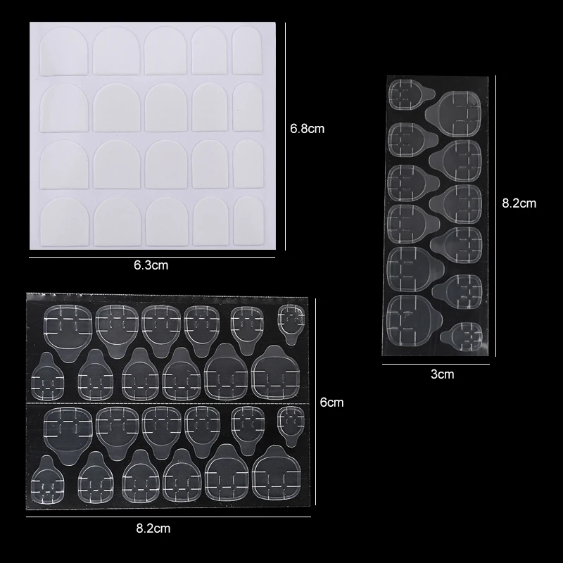 Ruban adhésif double face pour faux ongles, colle MSI transparente, autocollants de bricolage, accessoires de manucure réutilisables, N64.