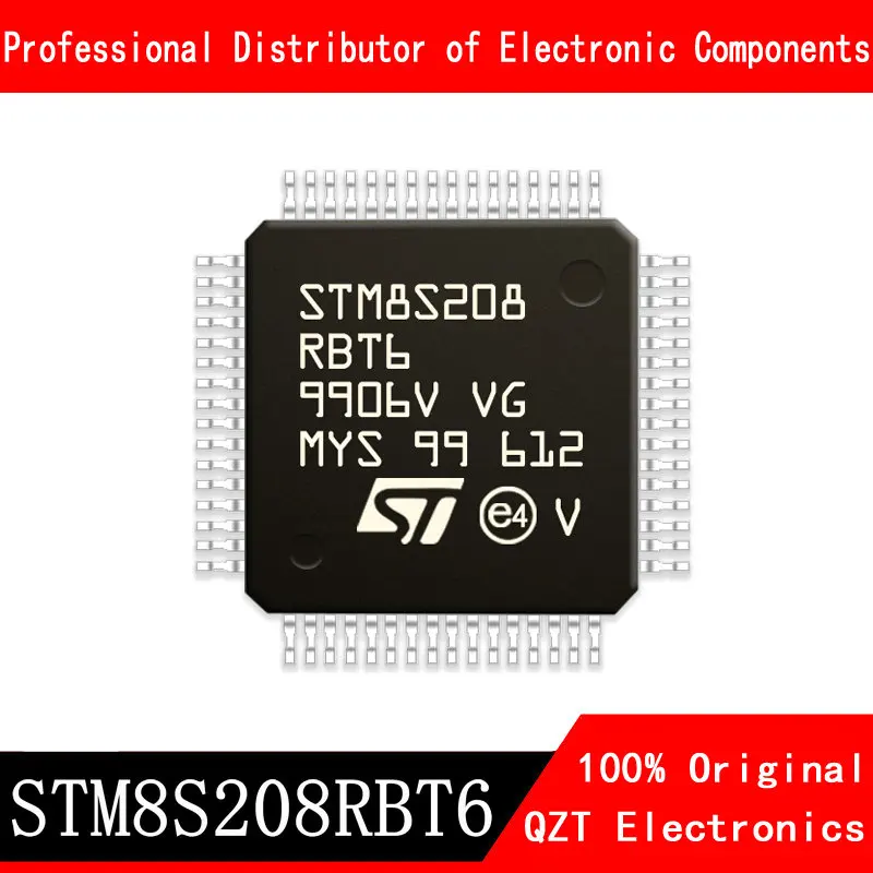 5ชิ้น/ล็อตใหม่ STM8S208RBT6 STM8S208 LQFP64ไมโครคอนโทรลเลอร์ MCU ในสต็อก