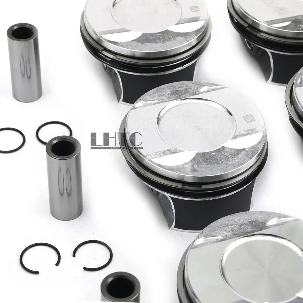 6x Pistons & Rings Set STD For VW Porsche Audi S4 B9 S5 A6 A7 Q7 3.0 TFSI EA839