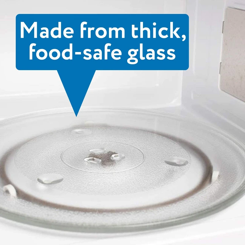 12,5 Zoll/31,5 cm Mikrowellen-Glasplatte / Mikrowellen-Glasdrehteller Ersatz für 23L 25L Küchenmikrowellen – Detail 9