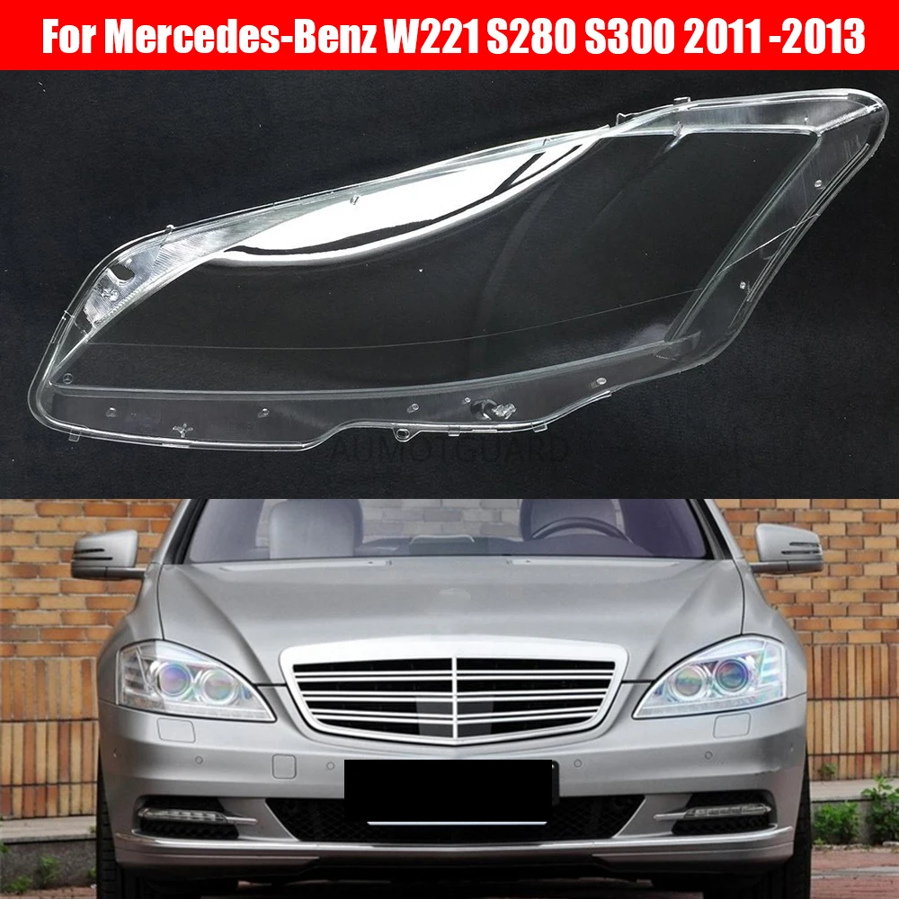 

Headlight Lens For Mercedes-Benz W221 S280 S300 S350 S500 2011 2012 2013 Headlamp Cover Replacement Car Front Head Auto Shell