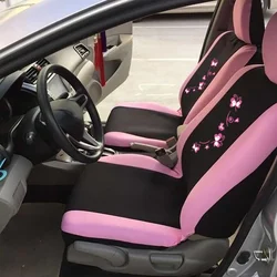 2/4/9 Pcs Seat Car Seat Covers for Women Car Seat Covers Butterfly Embroidery Universal Fit Most Car Seats Styling