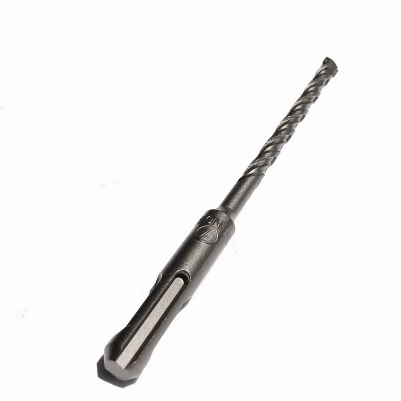 6PCS/Pack 6-16*200mm Solid Alloy Tip SDS Plus Round Shank 4 Hollow Hammer Drill Bit for Concrete/Brick/Wall/Tile/Granite