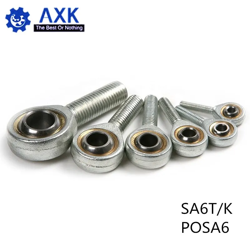 

HOT SALE SA6T/K POSA6 6mm right hand male outer thread metric rod end joint bearing POS6A