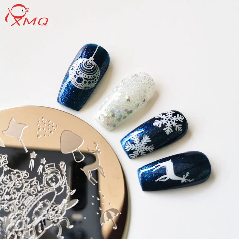 nail art stamping plates snowflake template flowers image plate zjoys series nail printing tools