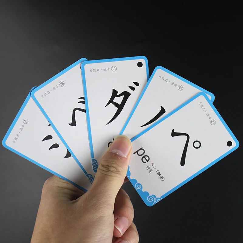 104Pcs Montessori Baby Learning Japanese Phrase Card Educational Flash Cards With iron ring for Child Funny Memory Exercise Game