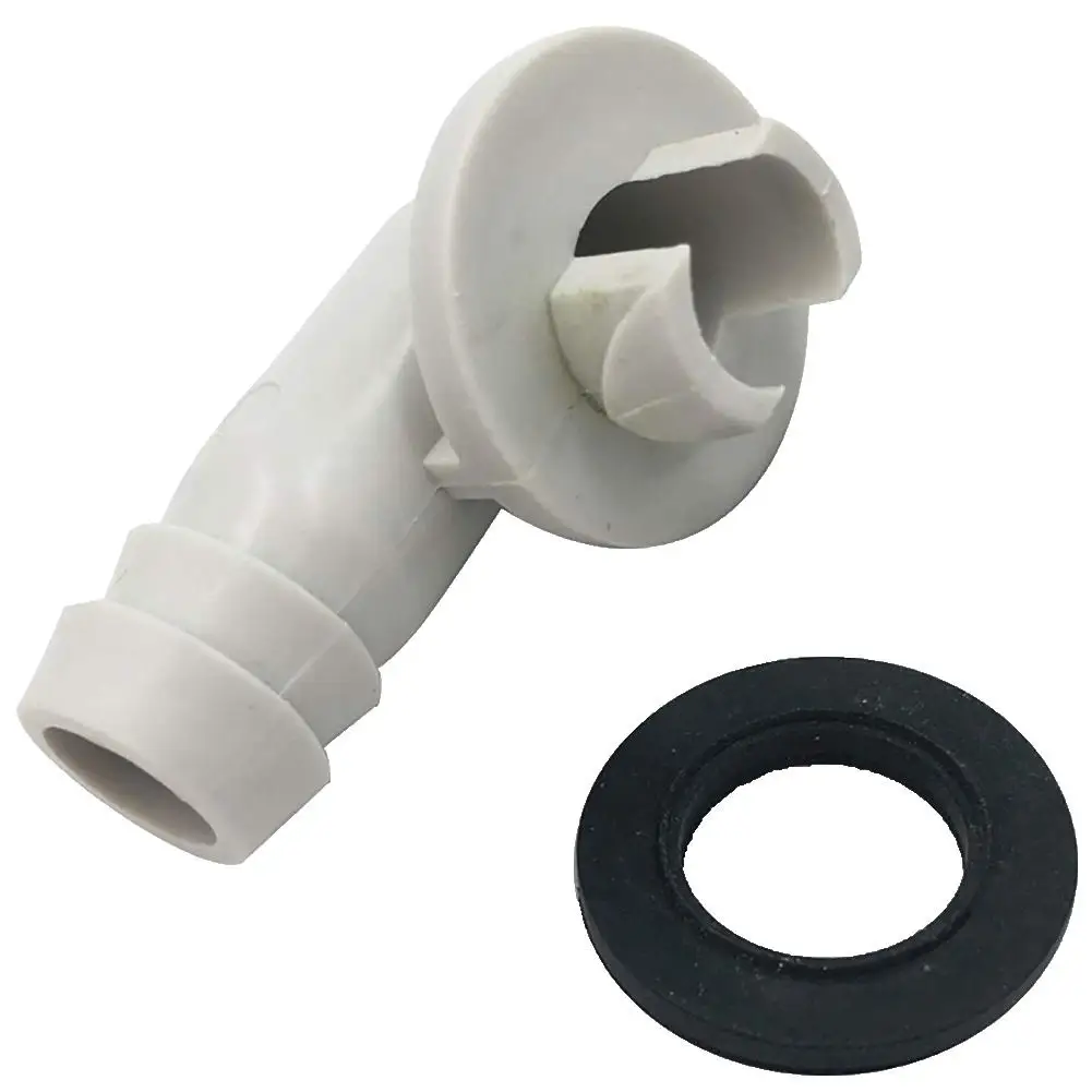 Plastic Air Conditioner AC Drain Hose Connector Elbow Fitting with Rubber Ring Faucet Connector Water Tank Replacement Connector