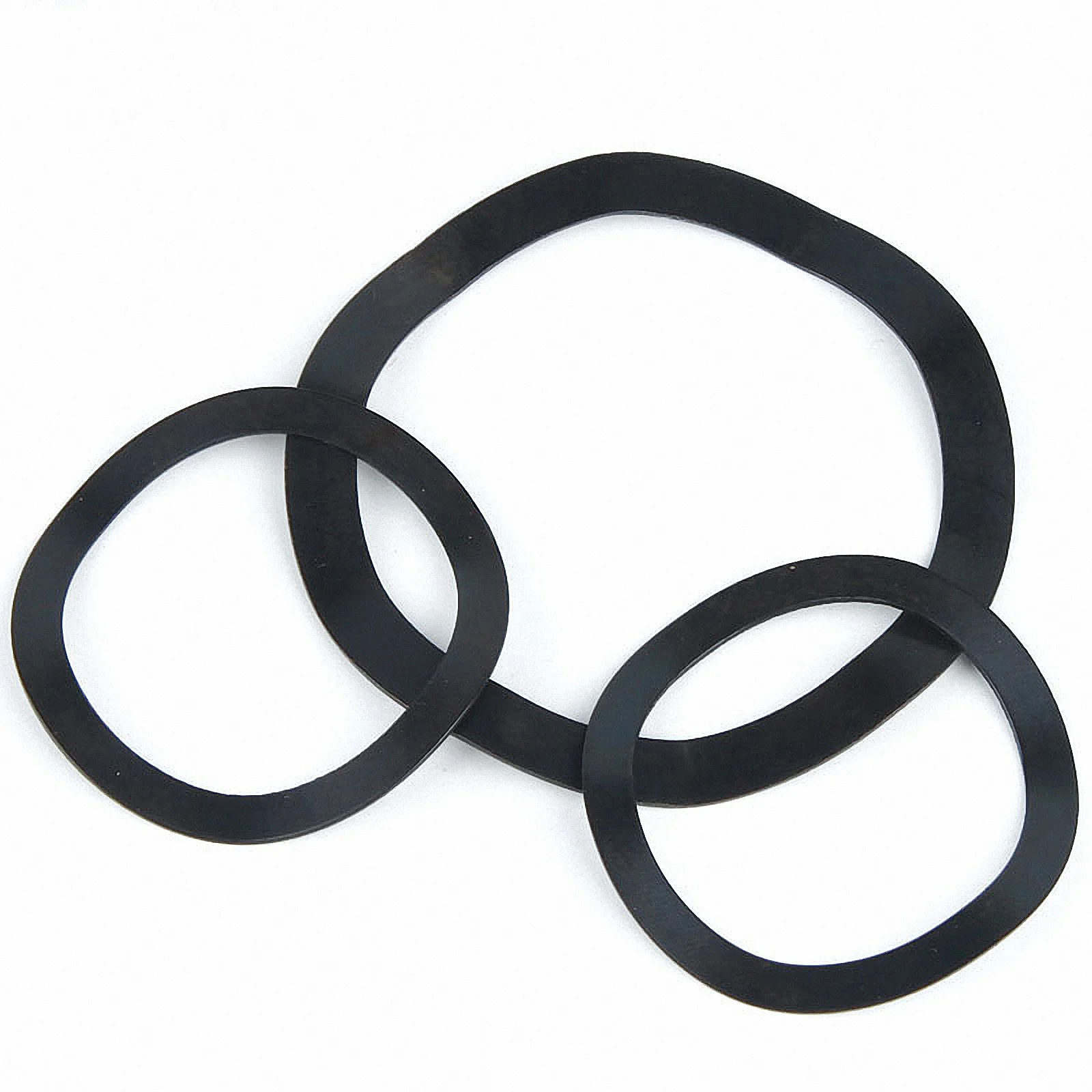 2-100pcs Black Galvanized Steel Wave Washers Wave Crest Spring Washer Wave Type Gasket Zinc Plated M3 - M118