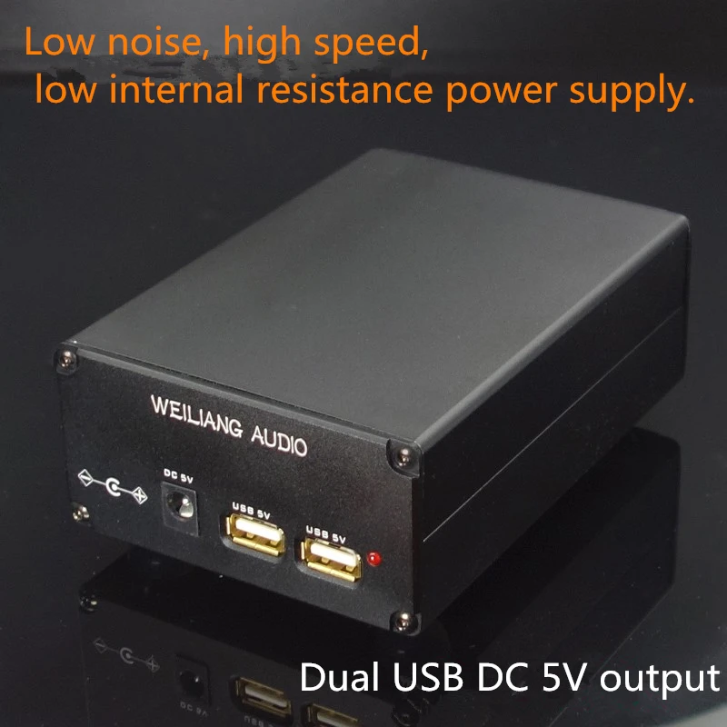 New type 5V USB 15W DC port dual output linear power supply DC voltage regulator CAS XMOS raspberry