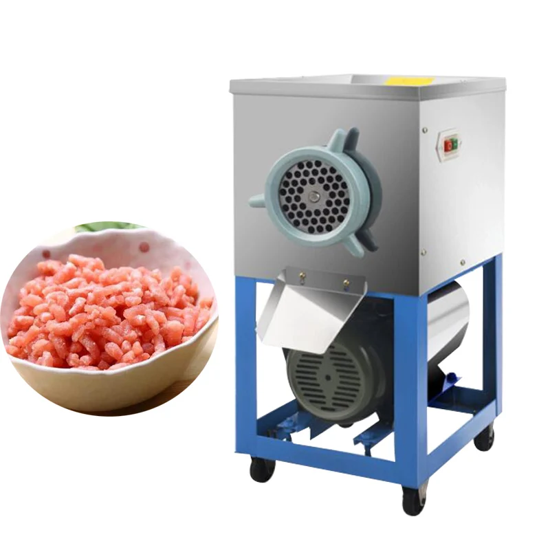 

Commercial Electric Meat Grinder High-Power Chicken Duck Rack Chili Fish Meat Glutinous Grinder Machine For Sale