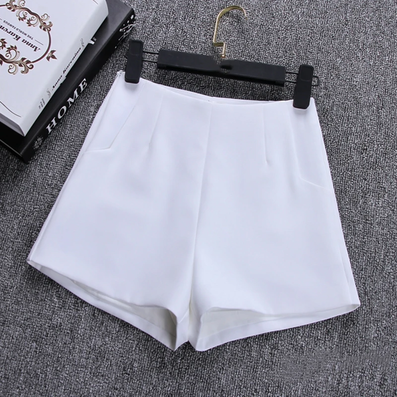 2023 New Summer Hot Fashion New Women Shorts Skirts High Waist Casual Suit Shorts Black White Women Short Pants Ladies Shorts