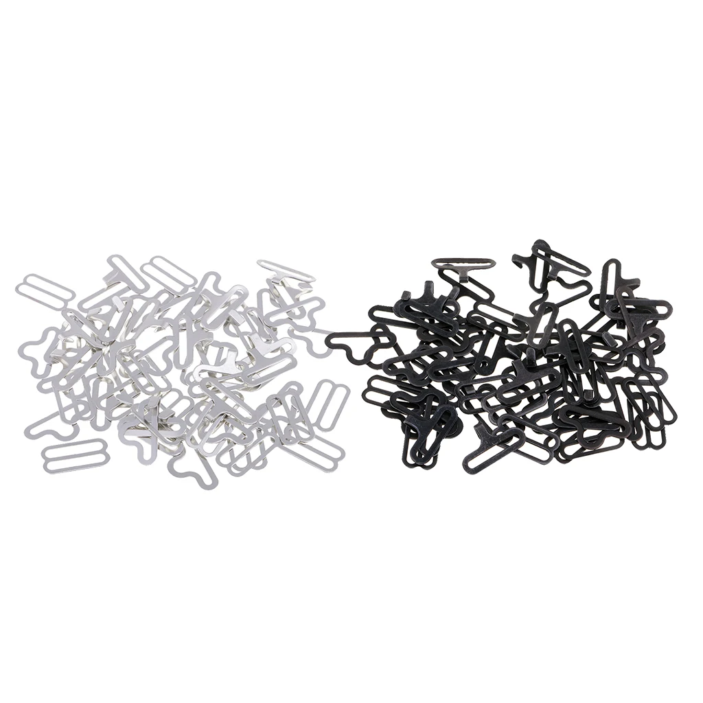 20 Sets Bow Tie Hardware Clip Metal Hook Sewing Fasteners for Necktie Strap Luggage Outdoor Home Textiles Clothes