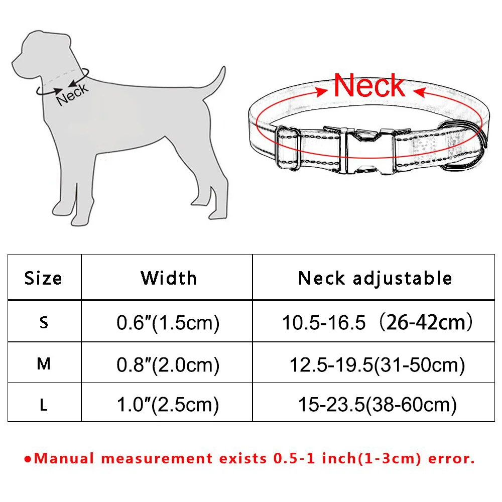 Personalized Nylon Dog Collar Flower Bee Printed Puppy Collars Free Custom Pet ID Necklace Collars For Small Large Dog Chihuahua