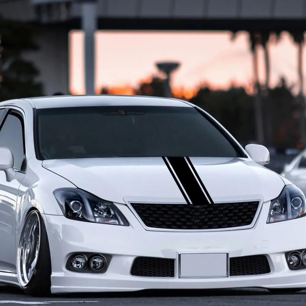 الملحقات الخارجية تأثير عاكس مادة الفينيل سيارة ملصق سيارة رئيس الديكور هود ملصقات السيارات التصميم مائي