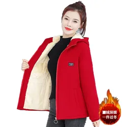 Add  Velvet Padded Winter Women's Jacket Winter Clothing 2023 New Casual Fashion All-Match Female Short Coat Ladies Cotton Coats