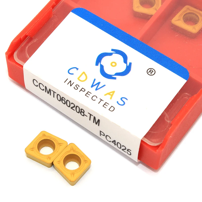 10 шт. CCMT060208 TM PC4025 внутренные поворачивые инструмент CCMT 060208 Высокое качество твердосплавные вставки токарно-винторезные станки с ЧПУ с резьбовой головкой, режущий инструмент для Сталь