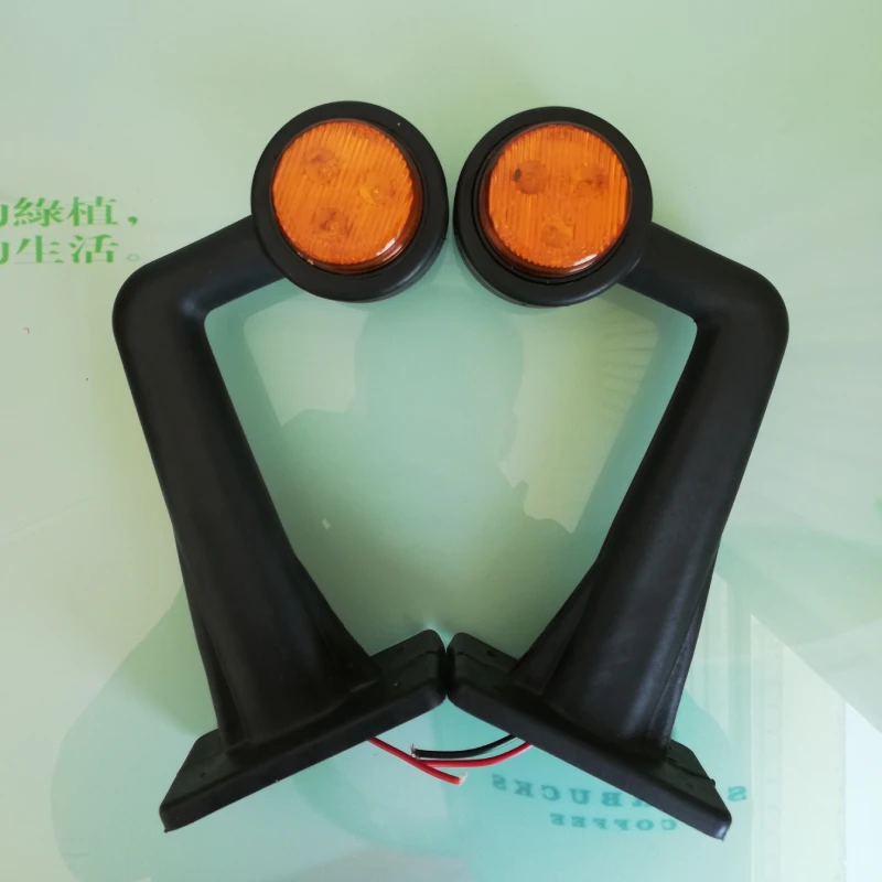 2Pcs LED Position Light Trailer Side Marker Lights 12V 24V Truck Rear Lights Cargo Car Clearance Lamp Red Amber Signal