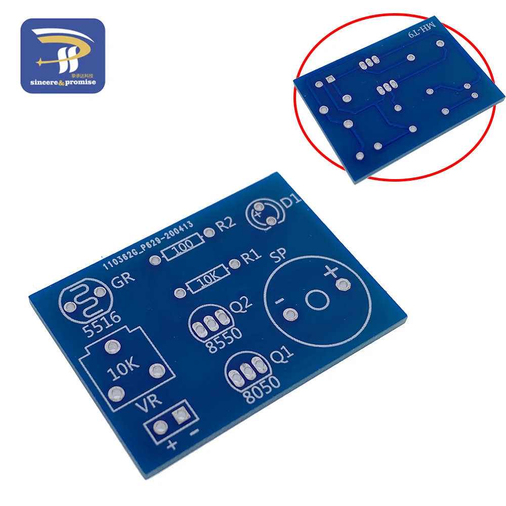 Photosensitive Sound Light Alarm DIY Kit Electronic Production Invention Assembly Sound and Light Sensor Module Device Suite