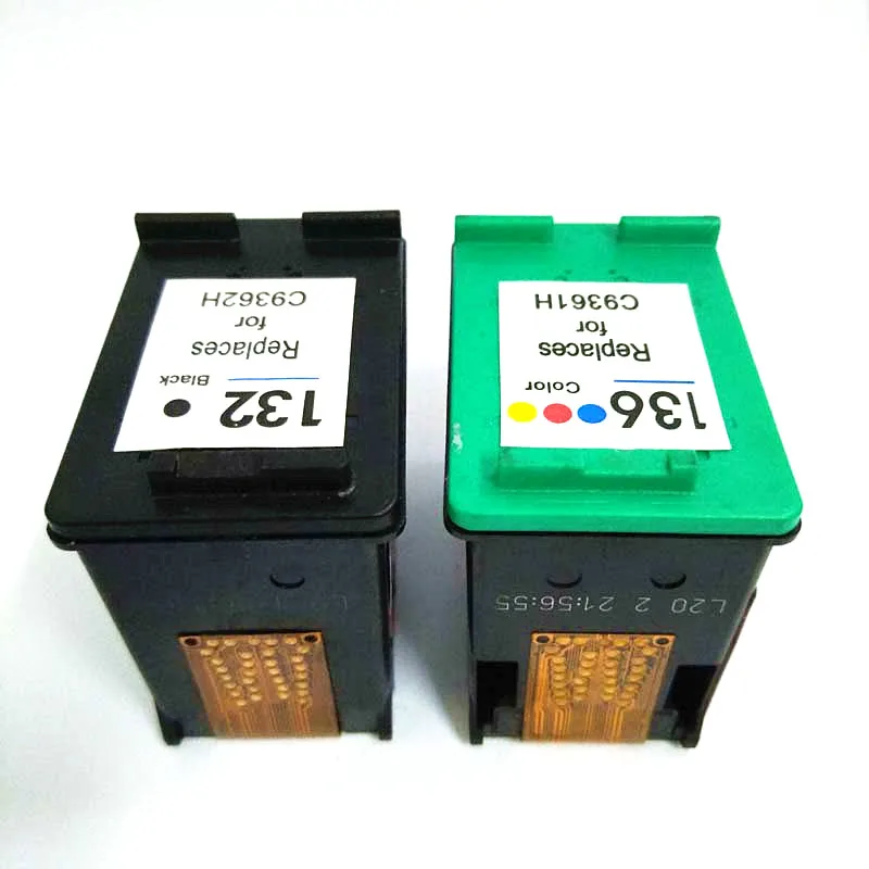 einkshop for hp 132 136 Ink Cartridge Replacement For hp Photosmart C3183 D5163 1513 C3100 Officejet 6213 5443 D4163 printer