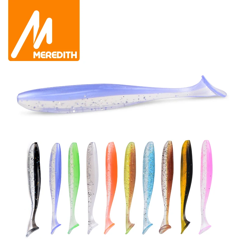 Meredith 13cm 11.5g 4pcs Wobblers Fishing Lures Easy Shiner Swimbaits Silicone Soft Bait Double Color Carp Artificial Soft Lure