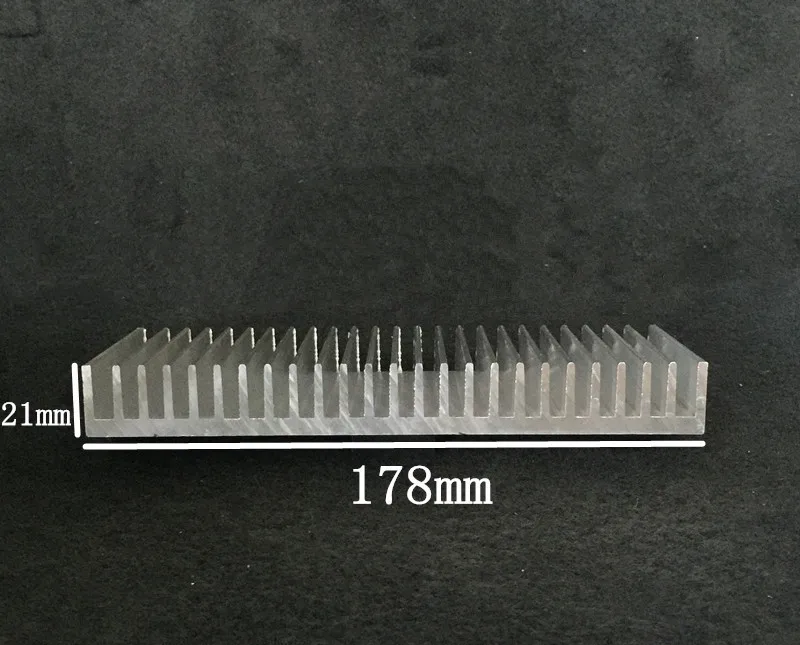 알루미늄 두꺼운 치아 방열판, 178x21x20 0/300/400mm, 라디에이터, 알루미늄 방열판 라우터, LED IC 전자 방열 냉각