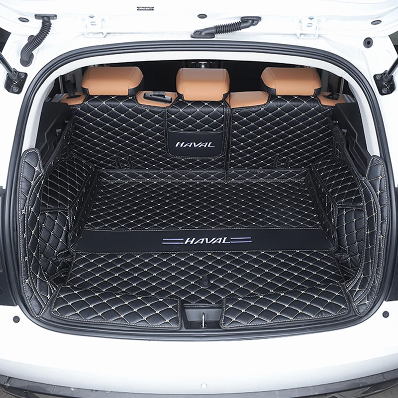 Custom Trunk Mats For Haval Jolion 2024 2023 2022 Leather Durable Cargo Liner Boot Carpets Accessories Interior Cover