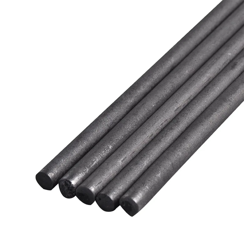 10pcs Black Carbon Rod Graphite Electrode Cylinder Rods Bars 100mm For Industry High Temperature Conductive Carbon Rods