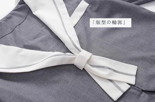 Abiti da marinaio grigio uniforme scolastica Janpanese gonna lunga/corta a pieghe set di camicie corea del sud giappone Cheerleading Performance