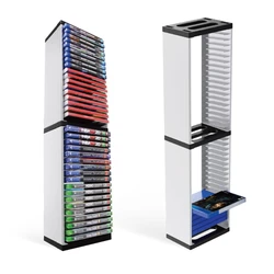 For PS5 Game CD Box Bracket Holder 36 Game Disc Storage Tower Shelf Rack For PS4 One Game Console Stand Accessories .