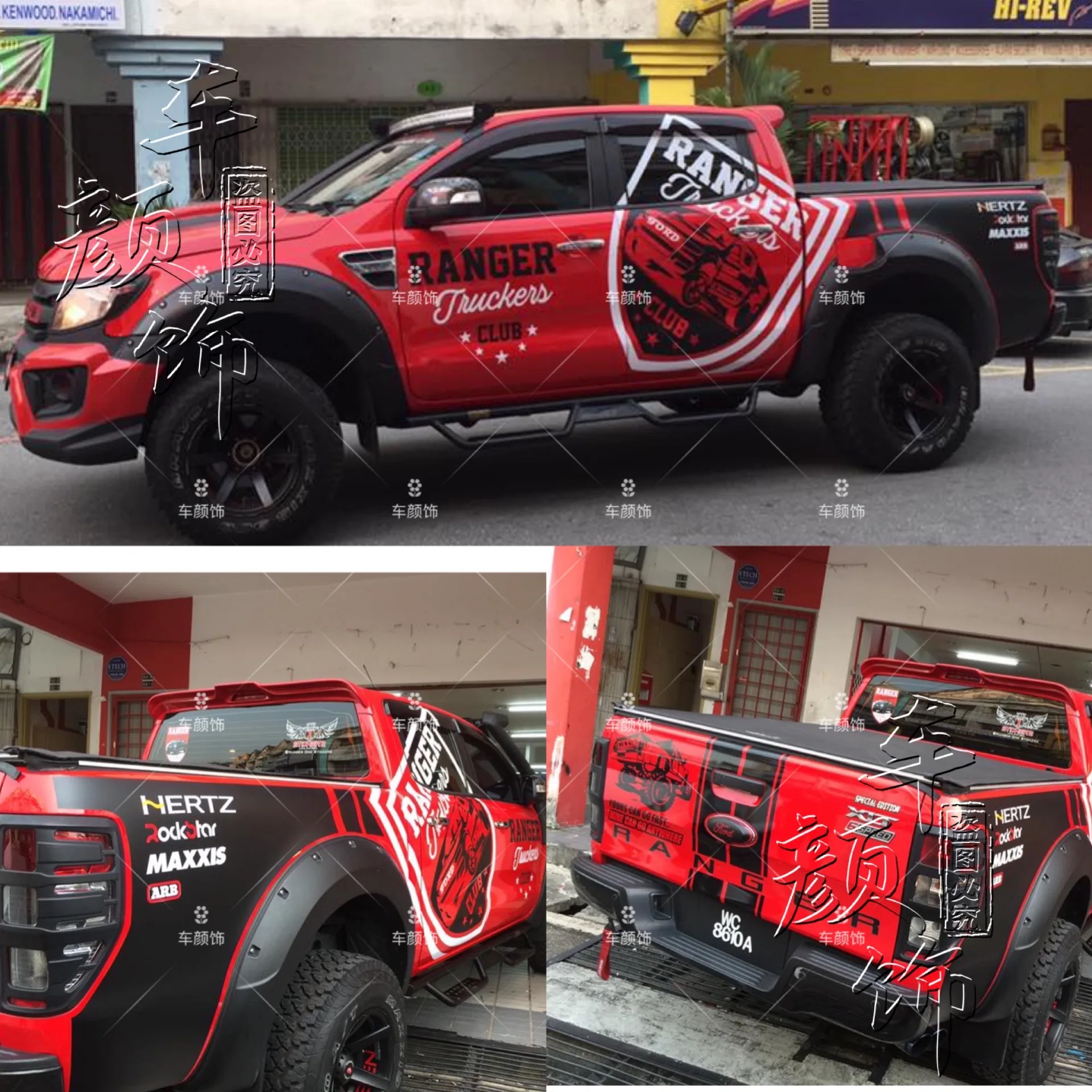 

Car stickers FOR Ford Raptor F150 body appearance personalized custom fashion sports decal film