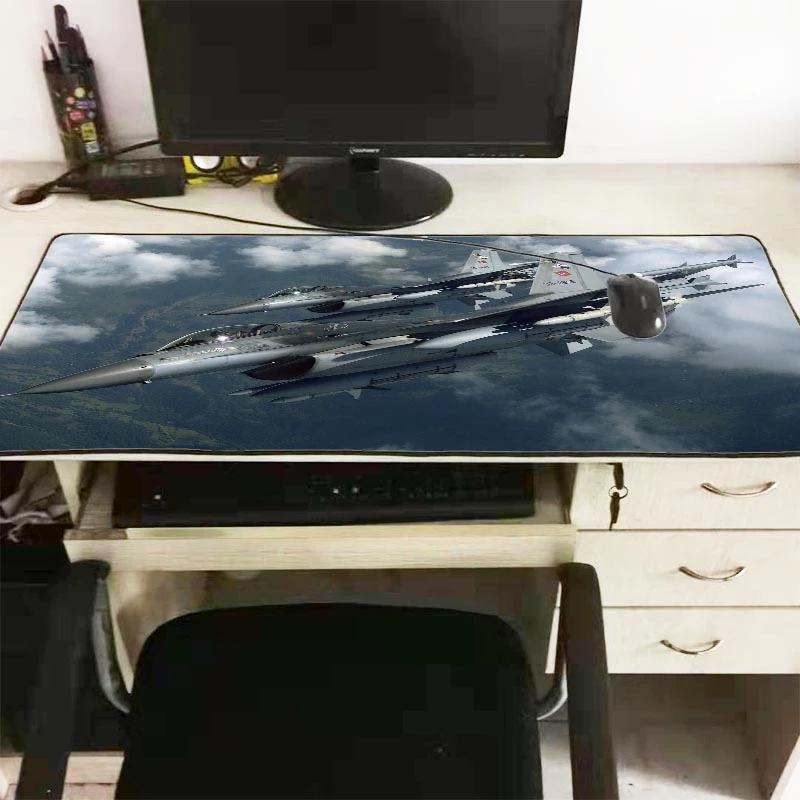 Air Force Plane Gaming Mouse Large  Pad Gamer Notebook Computer Pad Mats Office Desk Resting Surface Mat Game