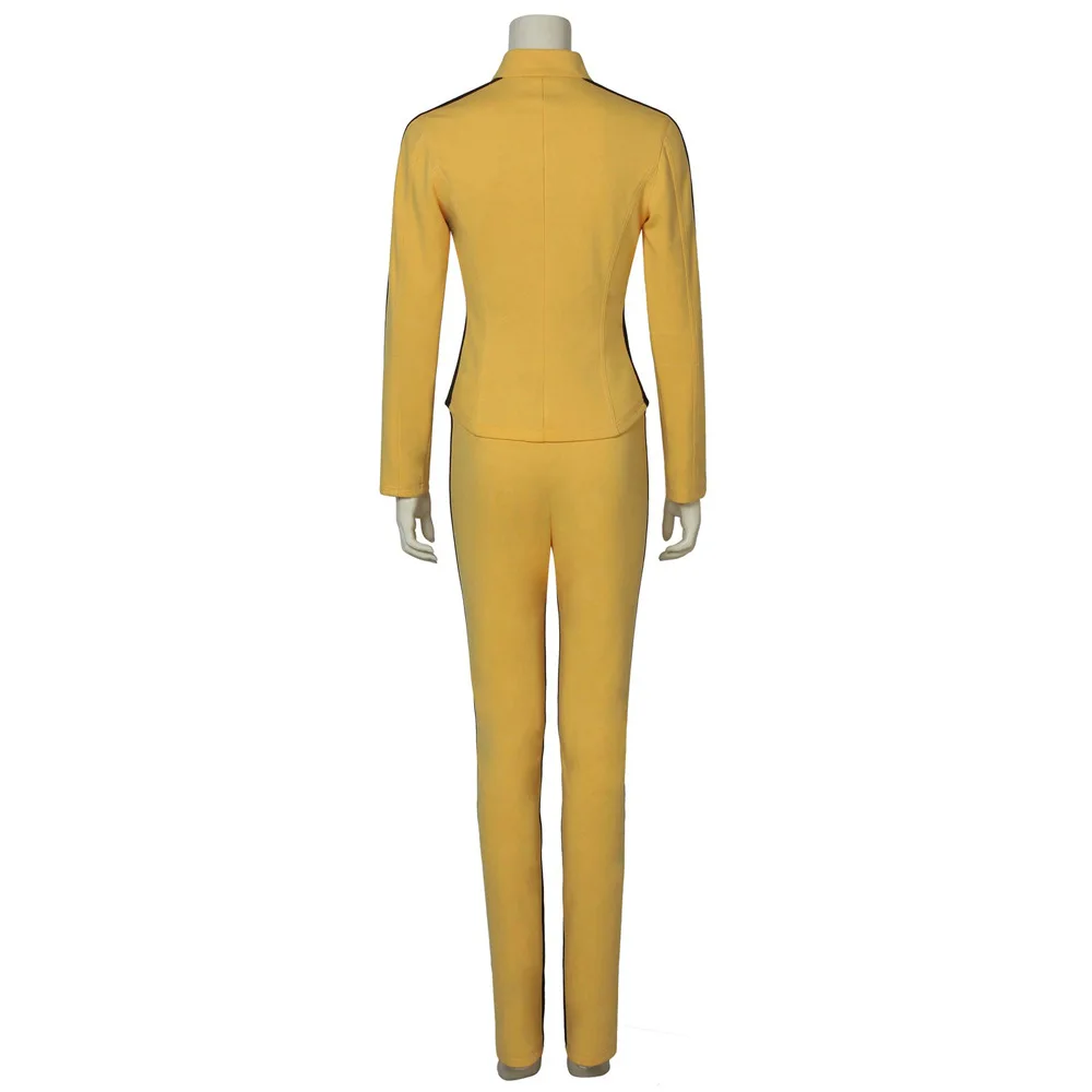 Uma Thurman The Movie Kill Cosplay Bill Costume Women\'s Yellow Tight Uniform Sets The Bride Cosplay Halloween Costumes C61X64