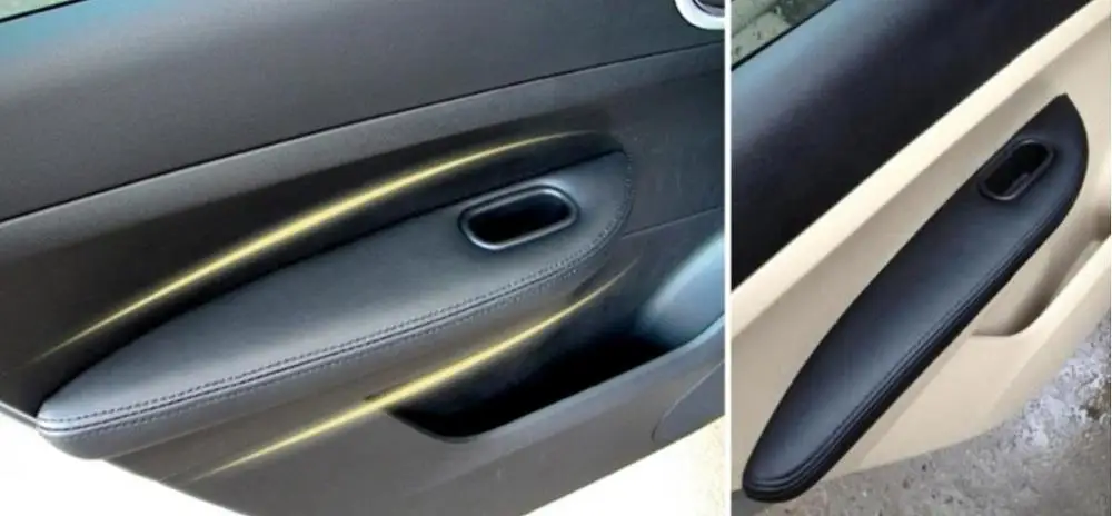 For Peugeot 307 For Peugeot 307cc 2007 Microfiber Leather car Door Armrest Panel Protective Cover car accessories interior