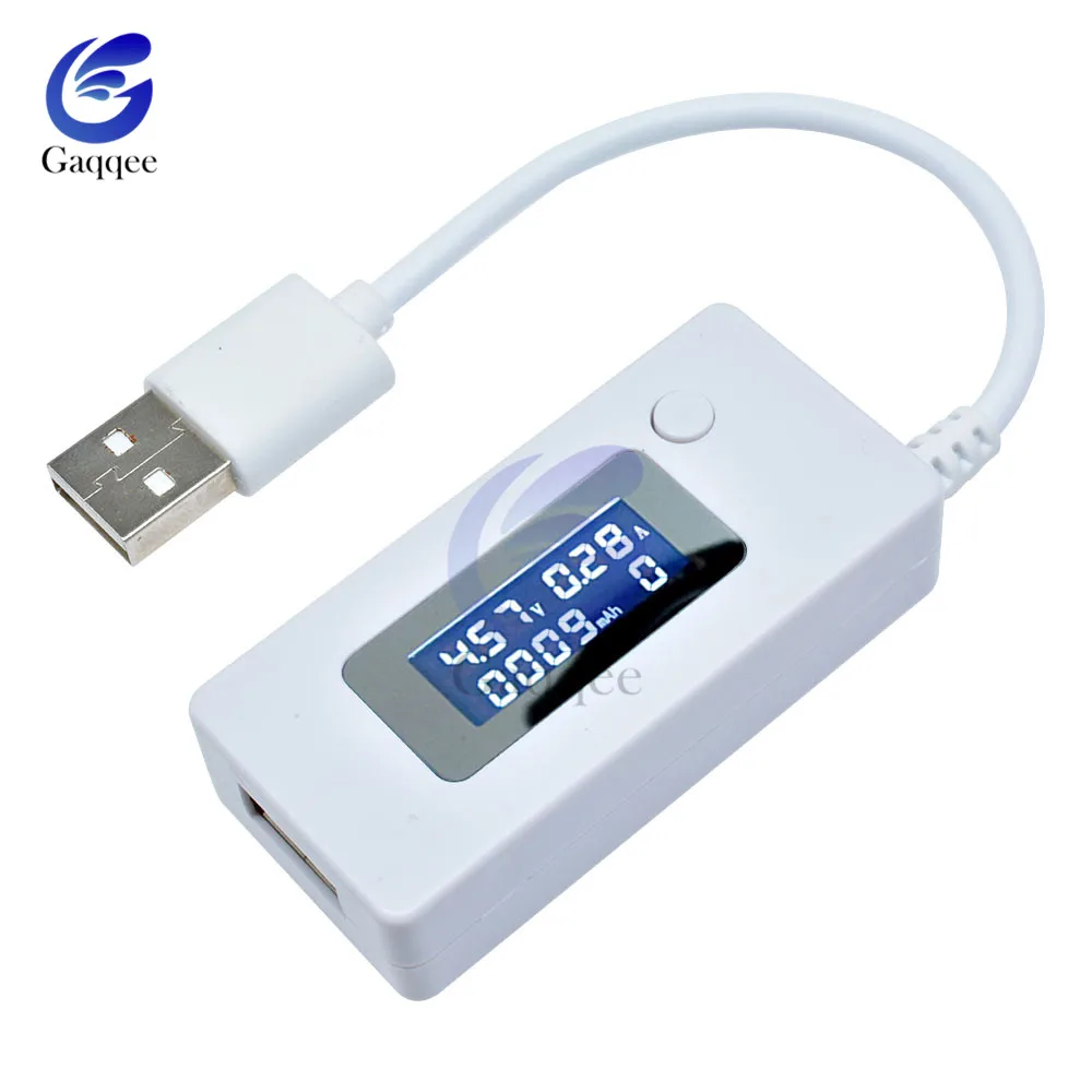 USB Tester di CC Digital Voltmetro LCD di Tensione di Corrente del Caricatore Capacità Tester Amperometro Rilevatore di Accumulatori E