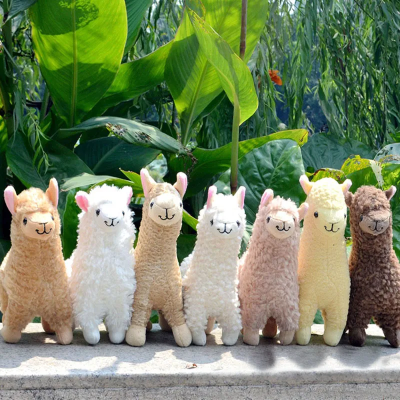 23cm Alpaca Llama Plush Toys for Children Cute Stuffed Animal Dolls Soft Kids Toys Gift Children Room Decor