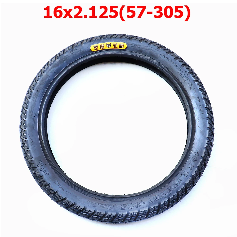 Electric Bicycle Tires 16x2.125 Inch For Electric Bicycle Tire Bike Tyre Tube Size 16*2.125 57-305