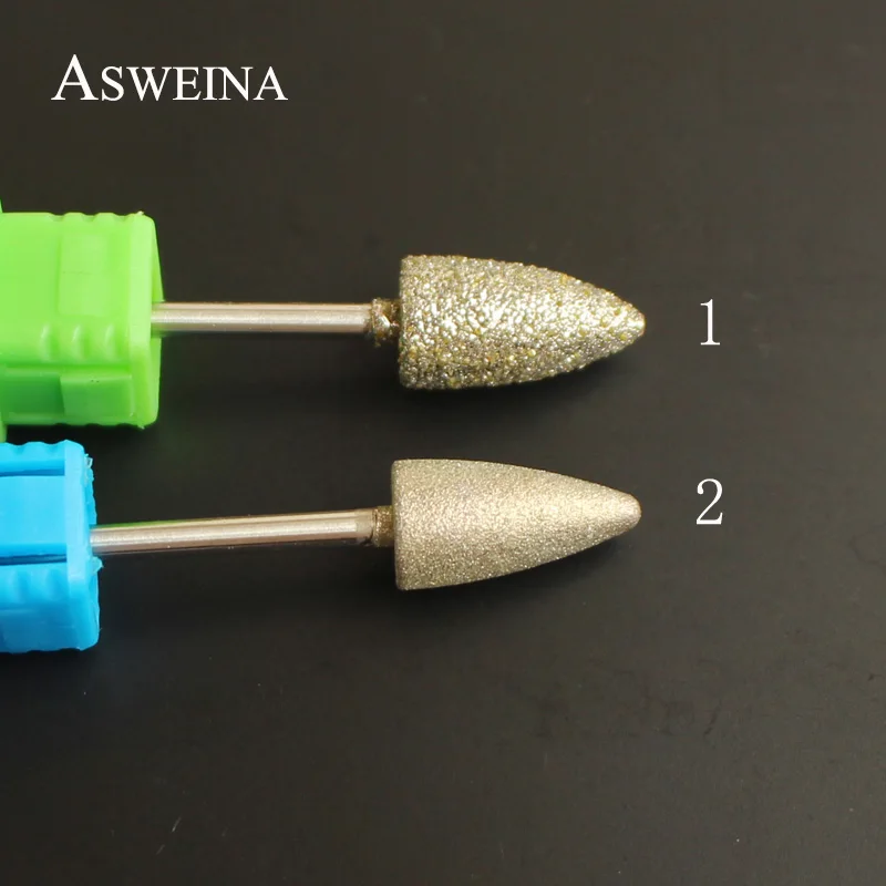 Asweina-電動ネイルポリッシャー,2018 "ダイヤモンドドリルビット,キューティクルカッター,マニキュアおよびペディキュアアクセサリー,1個,3/32
