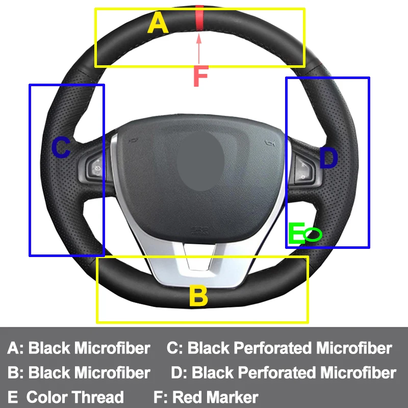 Hand Sewing Car Steering Wheel Cover For Renault Scenic 3 2013-2015 Laguna 3 Coupe 2007-2015 Laguna3 Braid on the Steering wheel