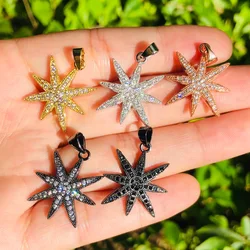 5pcs Bling Shining Star CharmS for Women Bracelet Girl Necklace Making Trendy Pendant Handmade Craft Jewelry Accessory Wholesale
