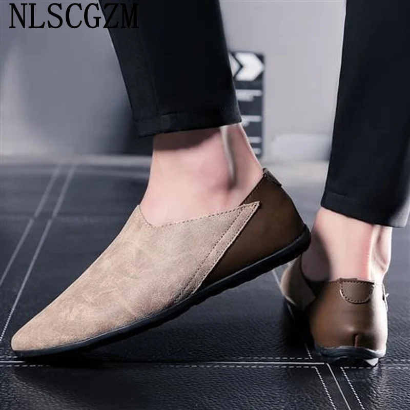 Italian Mens Loafers Shoes Luxury Leather Casual Shoes for Man 2024 Slip on Shoes Men зимние ботинки мужские Sepatu Pria Calzado