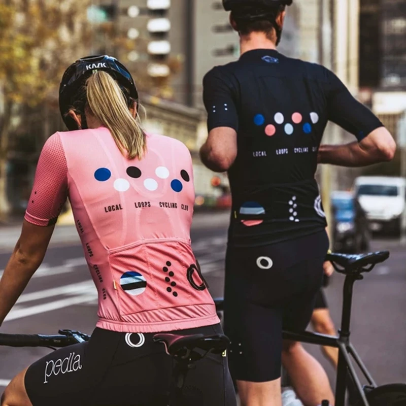 Team cycling suit women 2021  Air mesh sleeve short cycle jersey and 9D gel pad shorts Breathable bicycle clothing