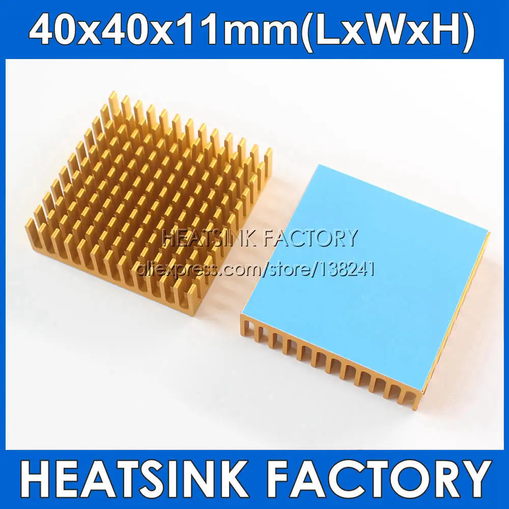 Various Size And Color Aluminum Heatsink Radiator Heat Sink Cooler Cooling For MOS CPU IC LED AMD With Thermal Conductive Pad