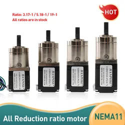 Nema11 Stepper Motor 11HS2810 3410 4010 5010-PG Moto 4-lead 28 motor Extruder Gear Stepper Motor Ratio 5.18 Planetary Gearbox