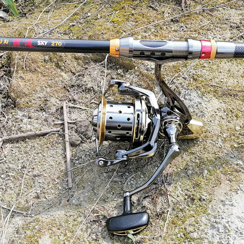 New Fishing Accessories Reel Full Metal Spinning Reels Max Drag 25kg 16+1BB Carretel Peche La Carpe En Mer Weights 600g Moulinet