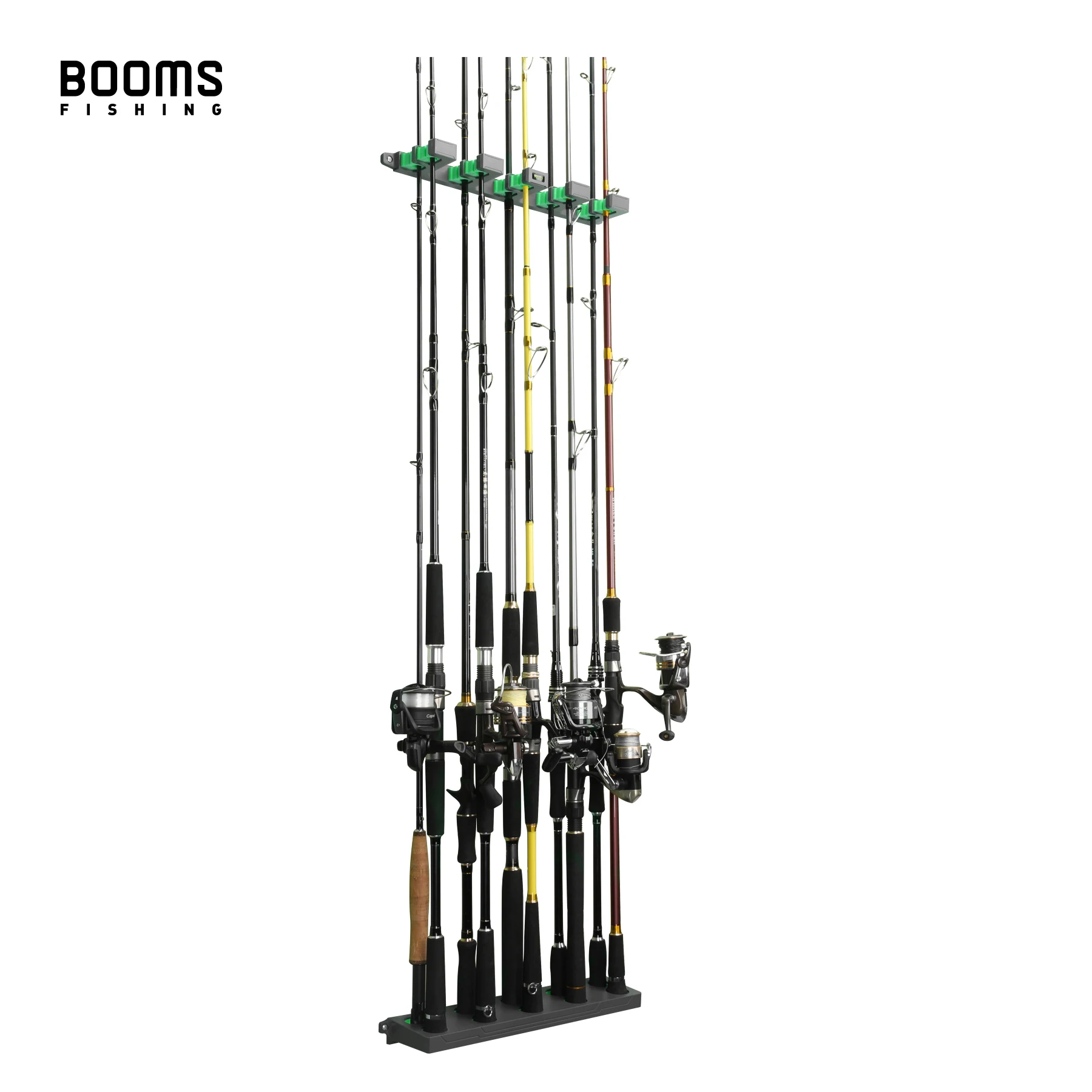 Booms Fishing WV4 Angelrutenhalter, vertikales Wand-Rutenregal, zum Aufbewahren von bis zu 10 Ruten für Angelrutenhalter, Aufbewahrungswerkzeuge, 4 Farben – Detail 14