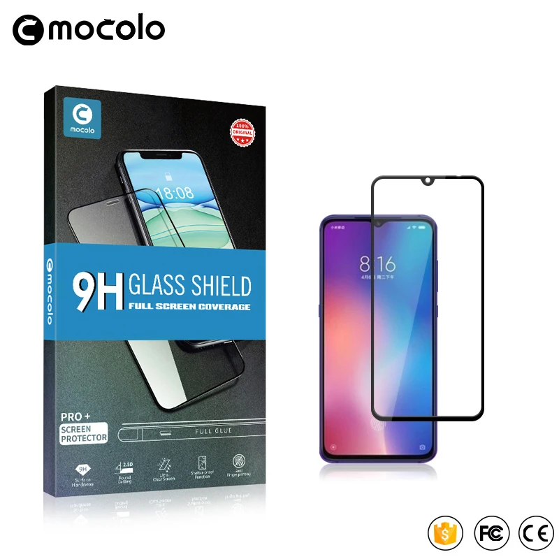 Mocolo 2.5D 9H Full Screen Tempered Glass Film On For Xiaomi MI 9 Lite 9T Pro Mi9 Mi9t 9lite Mi9Lite Global 64/128 GB Protector