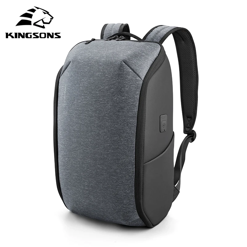 Kingsons Waterproof Men Backpack Foldable Travel Fashion Laptop Backpack 15.6 inch Male School Bags for Teenage Boys 2023