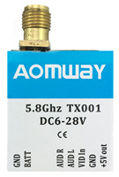 Aomway 4 Power Adjustable Switchable 0mW 25mW 200mW 600mW 5.8G 40CH LED Indicator FPV Transmitter TX for FPV TX001