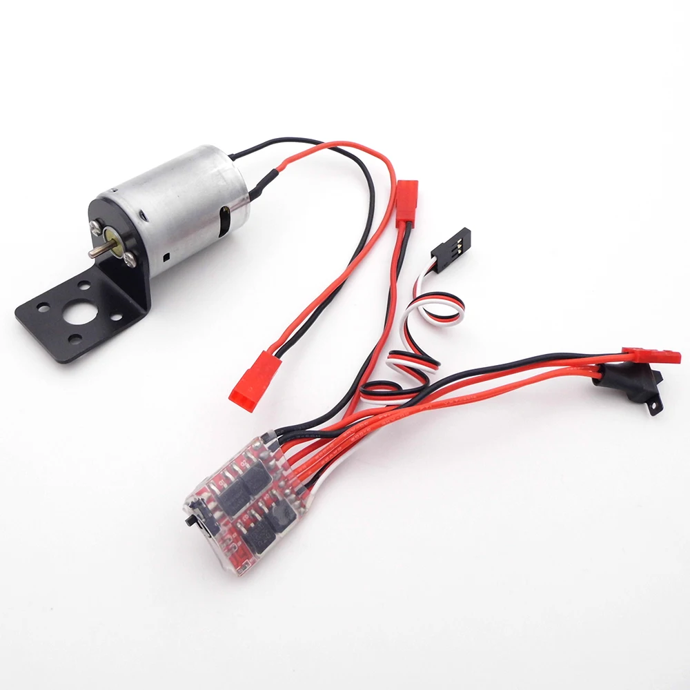 2S 4-8.4V 30A Brushed ESC Speed Controller + 380 Brush Motor + Mount Kits for RC Boat Marine Tug Toy Boat model